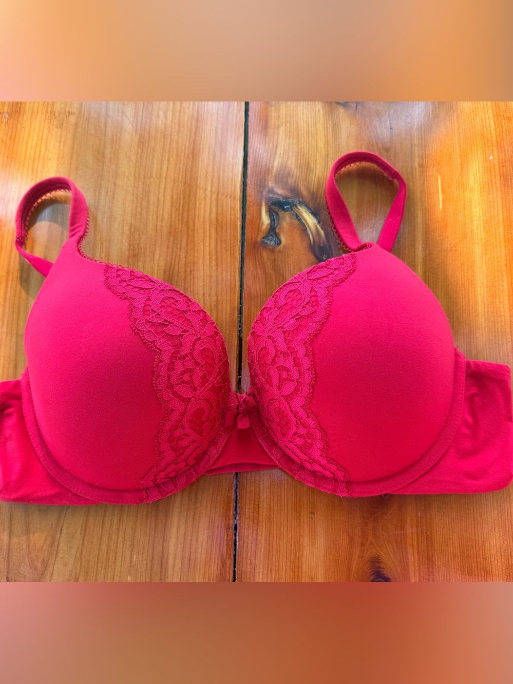 Victoria's Secret  Lace-Trim Perfect Shape Push-Up Bra 36C